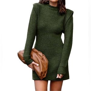 NWOT 🎀 Mini Long Sleeve Bodycon Sweater Dress